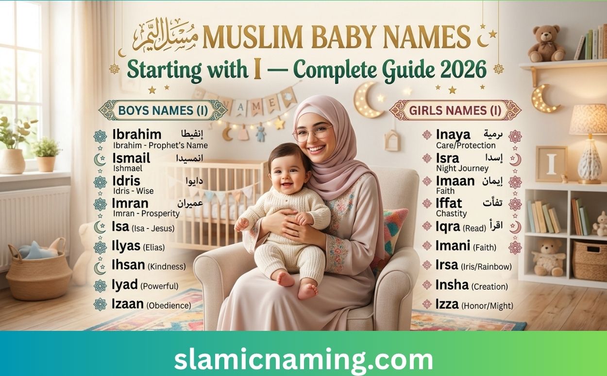 Muslim Baby Names Starting with I — Complete Guide 2026